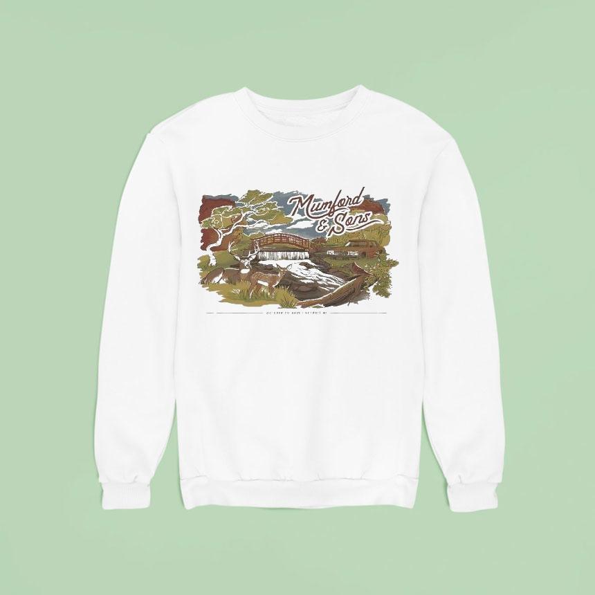 Mumford Sons Little Caesars Arena Detroit Mi October Deers Sweatshirt Mumford Sons Little Caesars Arena Detroit Mi October Deers Sweatshirt