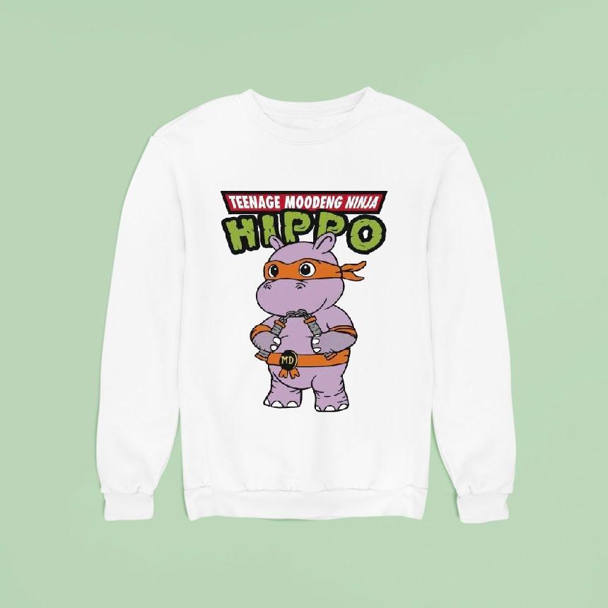 Nage Moodeng Ninja Hippo Sweatshirt Nage Moodeng Ninja Hippo Sweatshirt