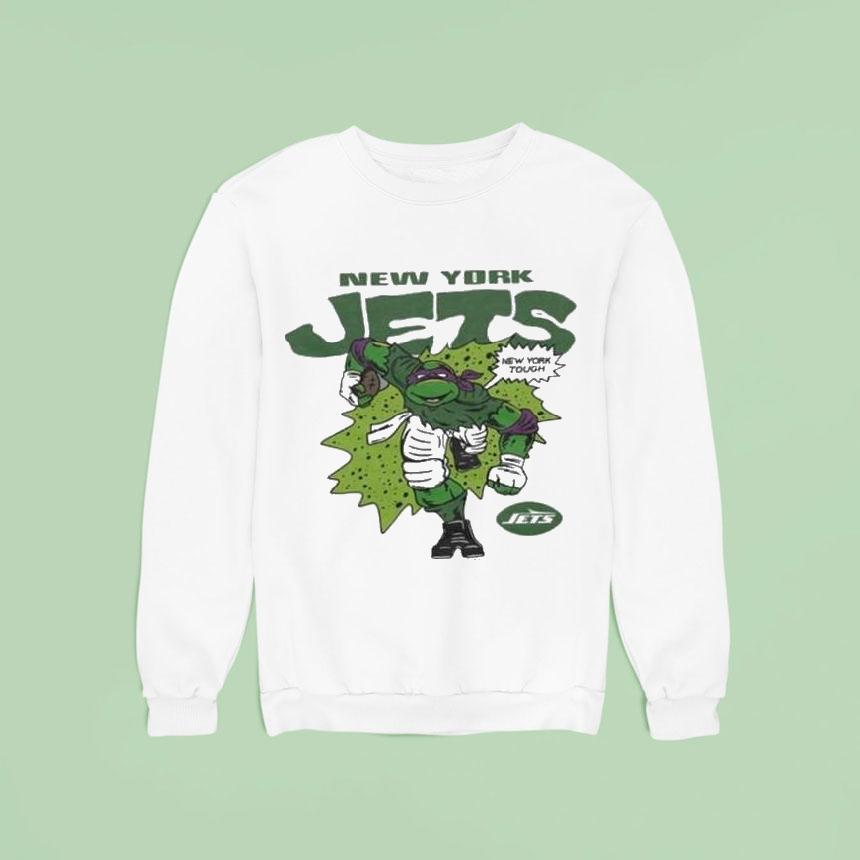 Nage Mutant Ninja Turtles New York Tough Donatello X New York Jets Sweatshirt Nage Mutant Ninja Turtles New York Tough Donatello X New York Jets Sweatshirt