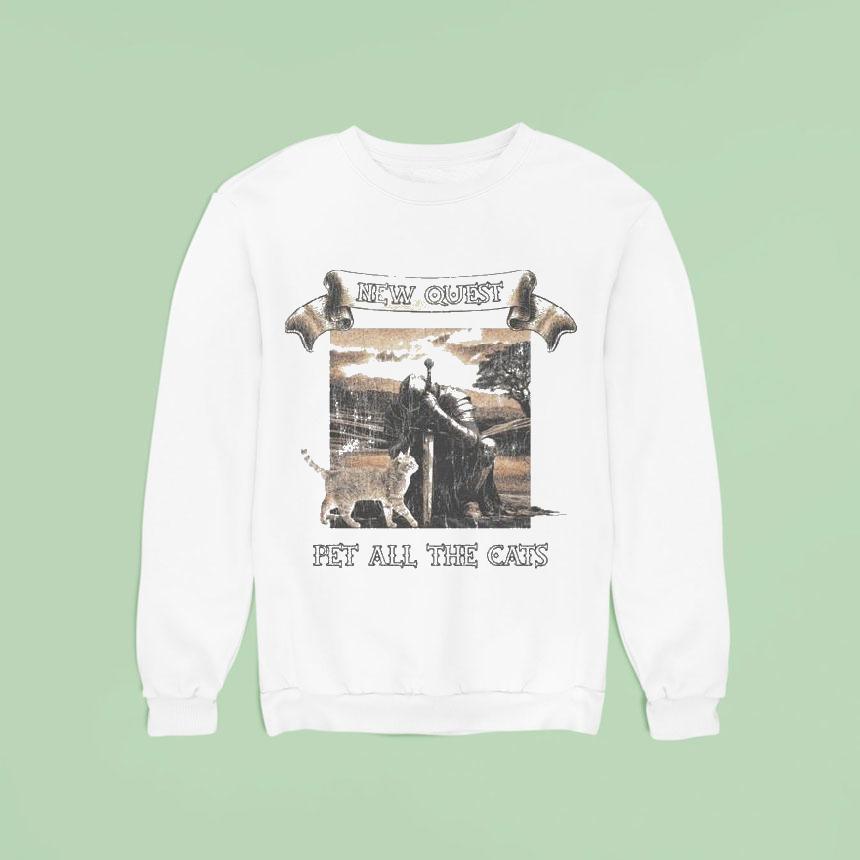 New Quest Pet All The Cats Knigh Sweatshirt New Quest Pet All The Cats Knigh Sweatshirt