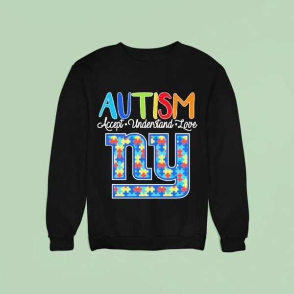 New York Giants Autism Accept Understand Love Sweatshirt