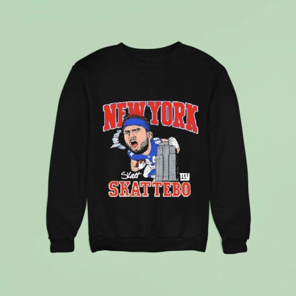 New York Giants Cam Skattebo Caricature Signature Sweatshirt