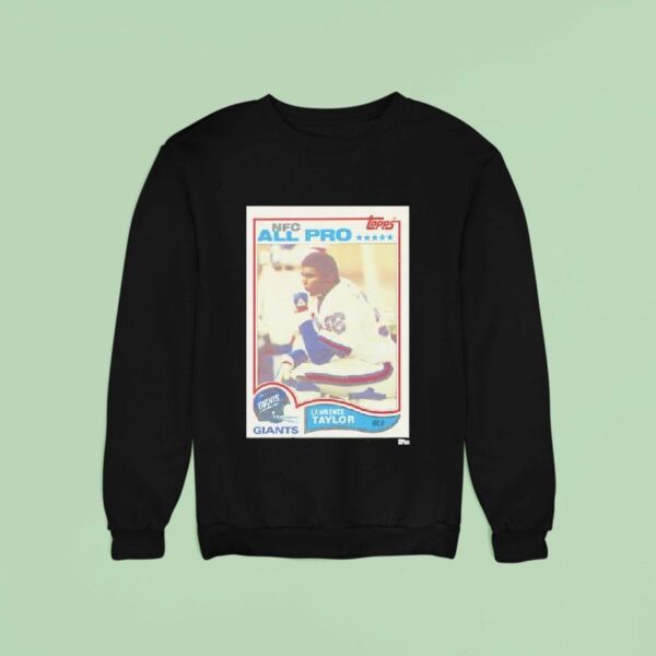 New York Giants Lawrence Taylor Trading Card Sweatshirt