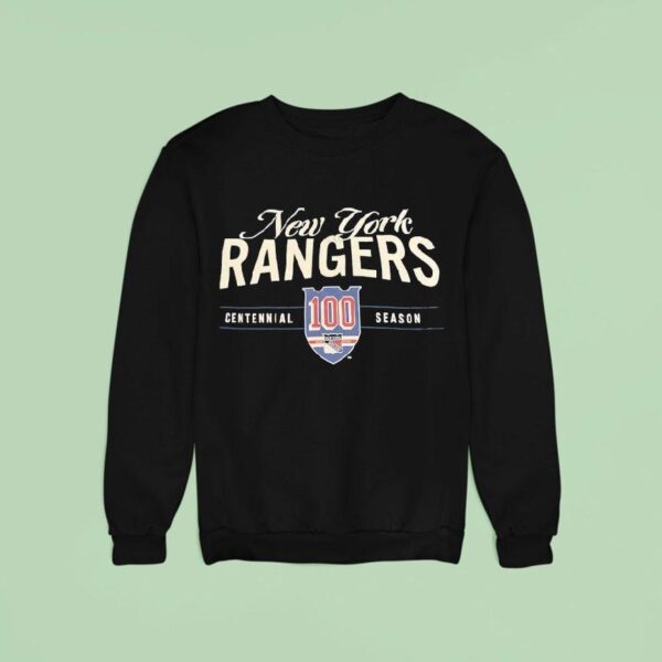 New York Rangers Centennial Season Th Anniversary Sweatshirt
