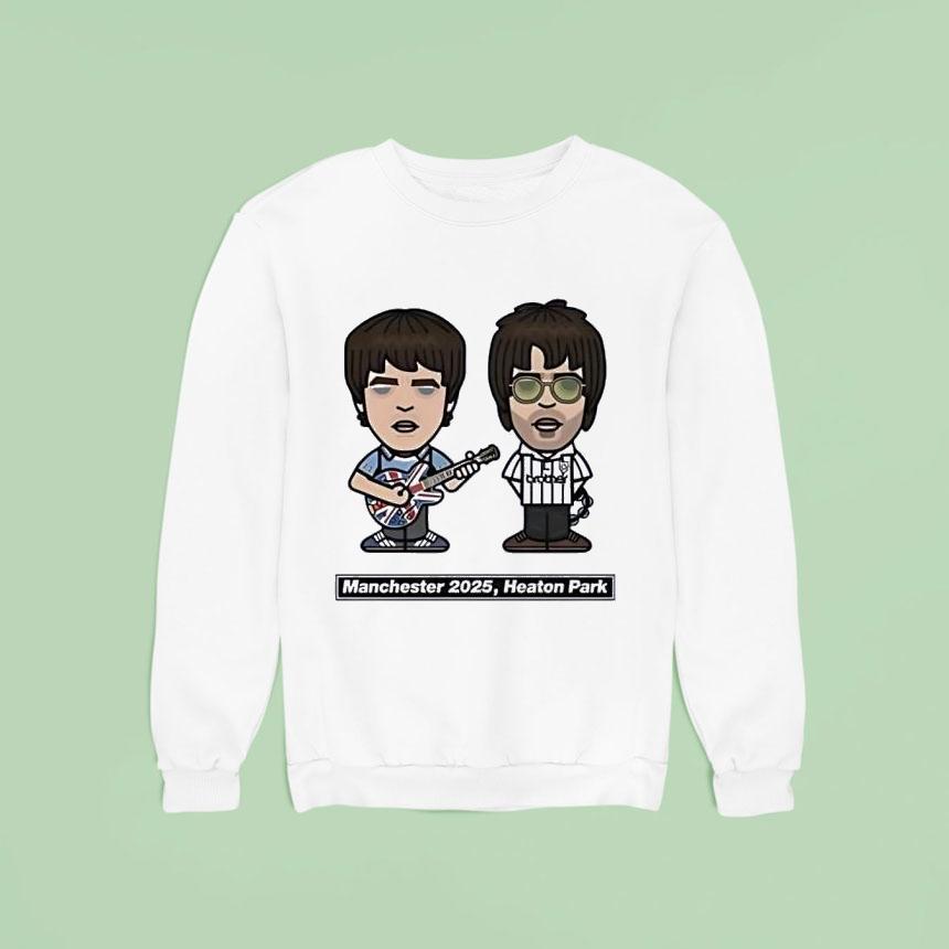 Noel And Liam Manchester Heaton Park Sweatshirt Noel And Liam Manchester Heaton Park Sweatshirt