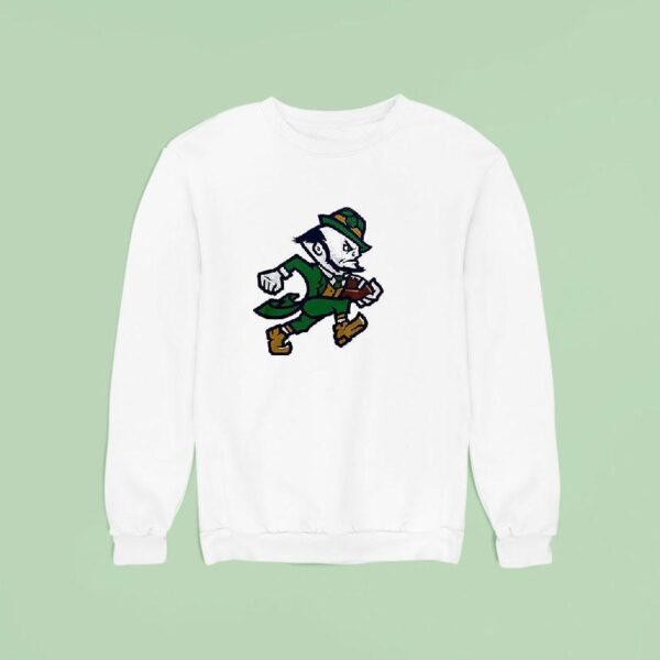 Notre Dame Fighting Irish Leprechaun Play Like A Champion Today Football Masco Sweatshirt
