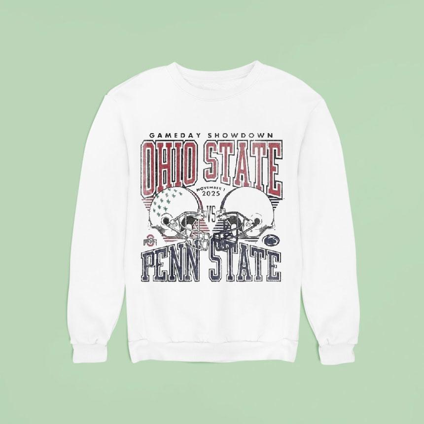 Ohio State Buckeyes Vs Penn State Nittany Lions Football Gameday Showdown Sweatshirt Ohio State Buckeyes Vs Penn State Nittany Lions Football Gameday Showdown Sweatshirt