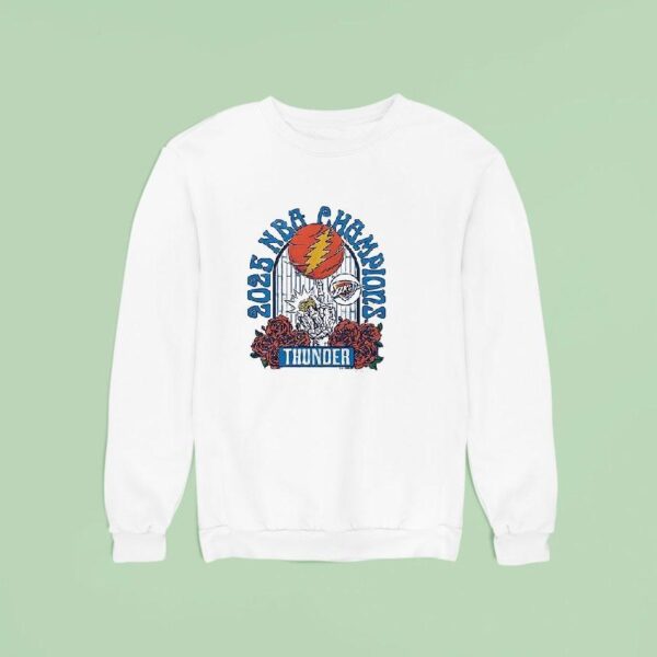 Oklahoma City Thunder Finals Champions X Grateful Dead Logo Sweatshirt
