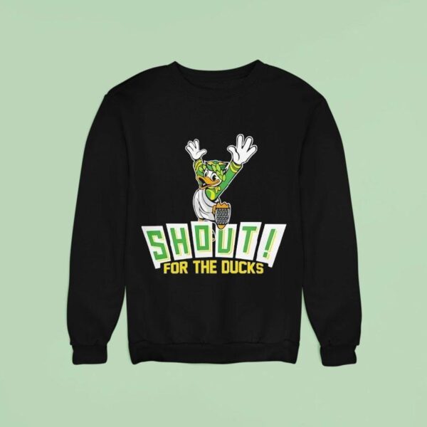 Oregon Ducks Shout For The Ducks Masco Sweatshirt