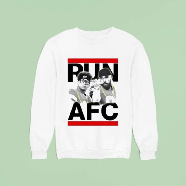 Patrick Mahomes Travis Kelce Kansas City Chiefs Run Afc Sweatshirt