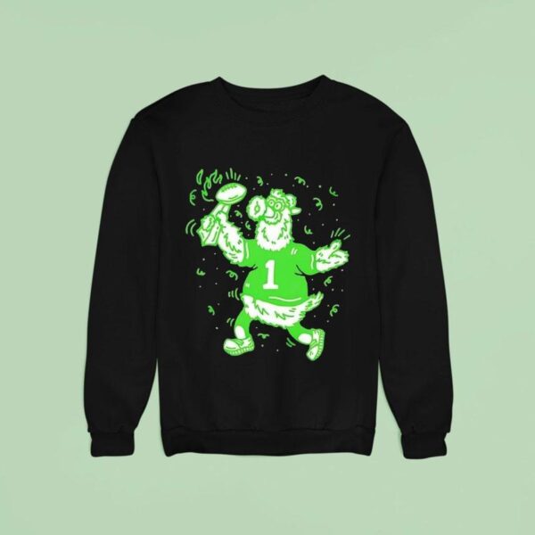 Phillie Phanatic Philadelphia Phillies Mascot Style Of Eagles Football Sweatshirt