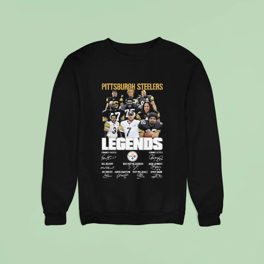 Pittsburgh Slers Legends Players Signatures Sweatshirt Pittsburgh Slers Legends Players Signatures Sweatshirt