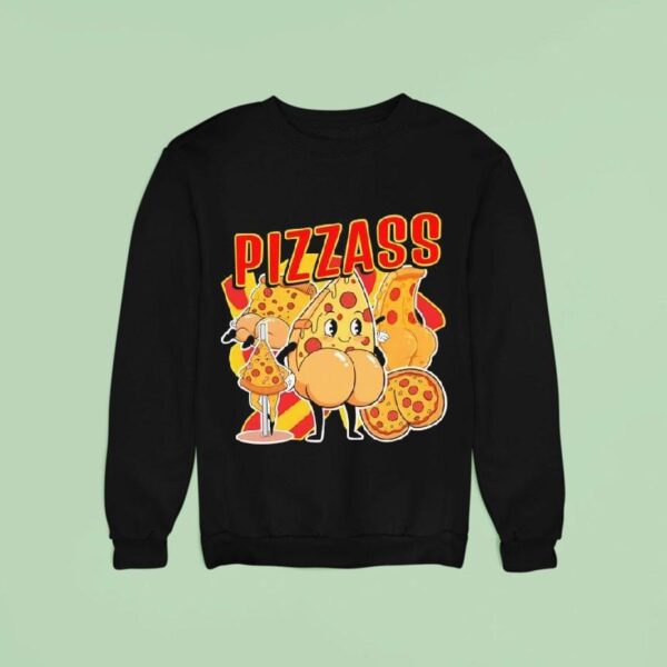 Pizzass Pizza Characters Graphic Sweatshirt