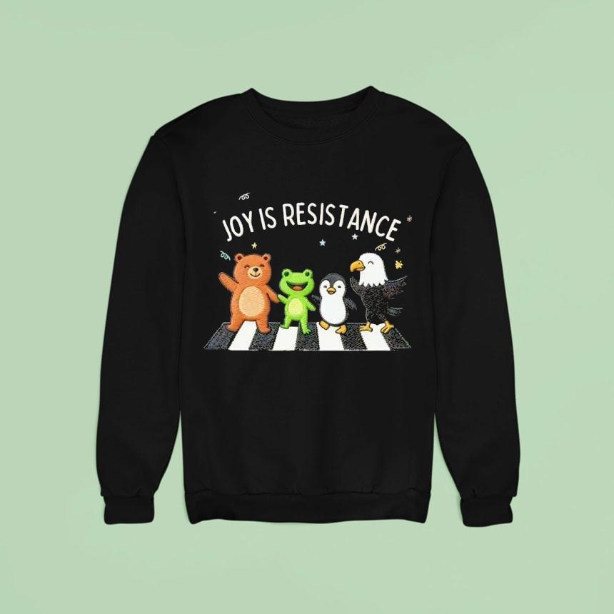 Portland Frog Joy Is Resistance With Friends Sweatshirt Portland Frog Joy Is Resistance With Friends Sweatshirt