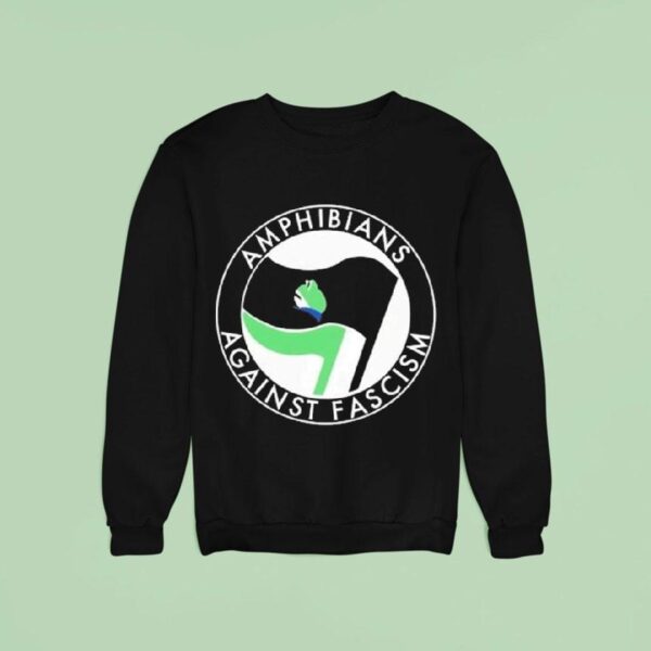 Portland Frogs Amphibians Against Fascism Antifa Sweatshirt
