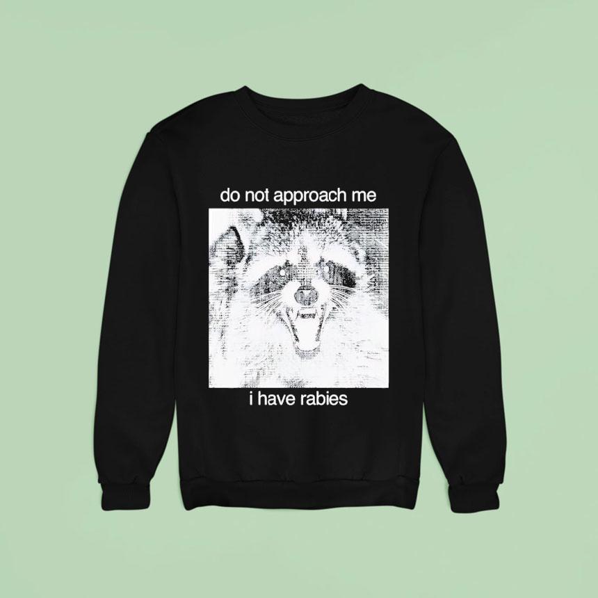 Raccoon Do Not Approach Me I Have Rabies Sweatshirt Raccoon Do Not Approach Me I Have Rabies Sweatshirt