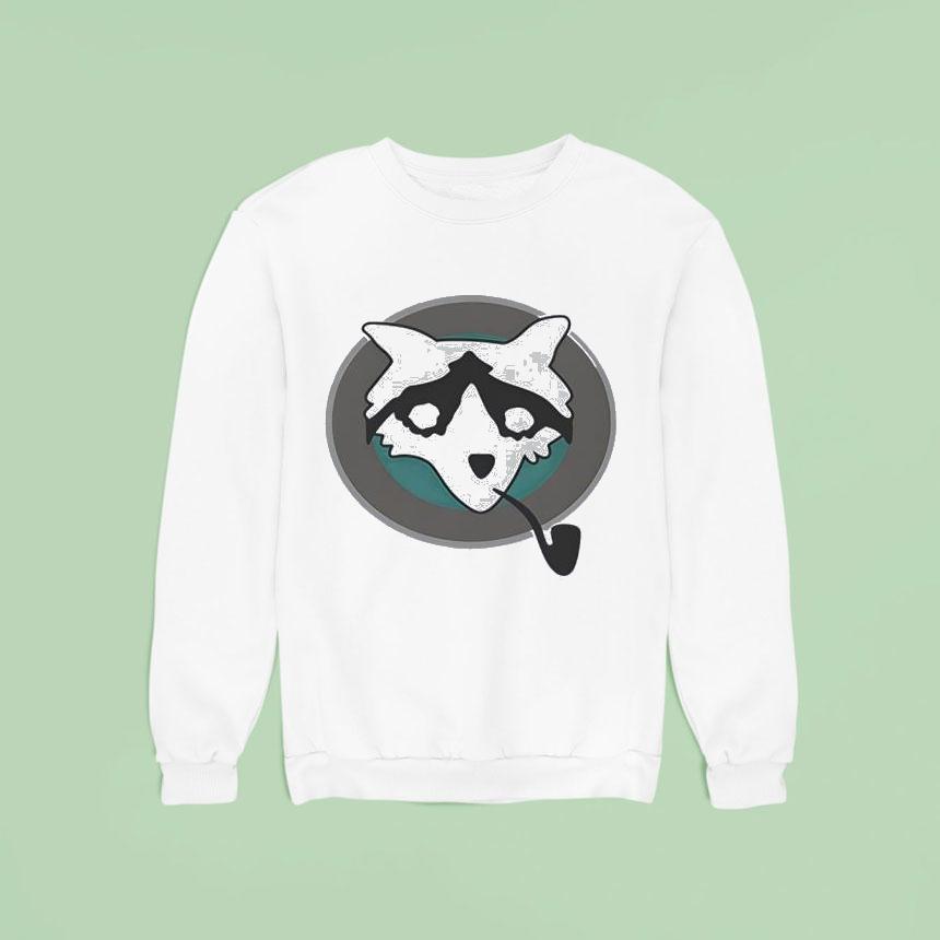 Raccoon With Pipe Sweatshirt Raccoon With Pipe Sweatshirt