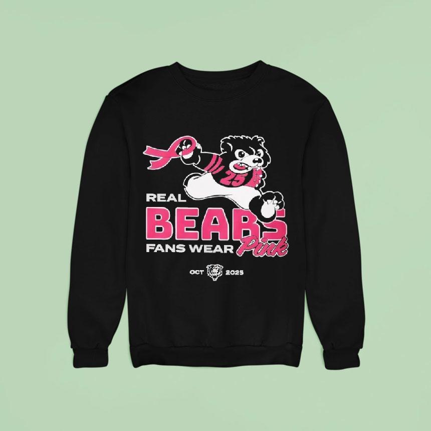 Real Bears Fans Wear Pink Sweatshirt Real Bears Fans Wear Pink Sweatshirt