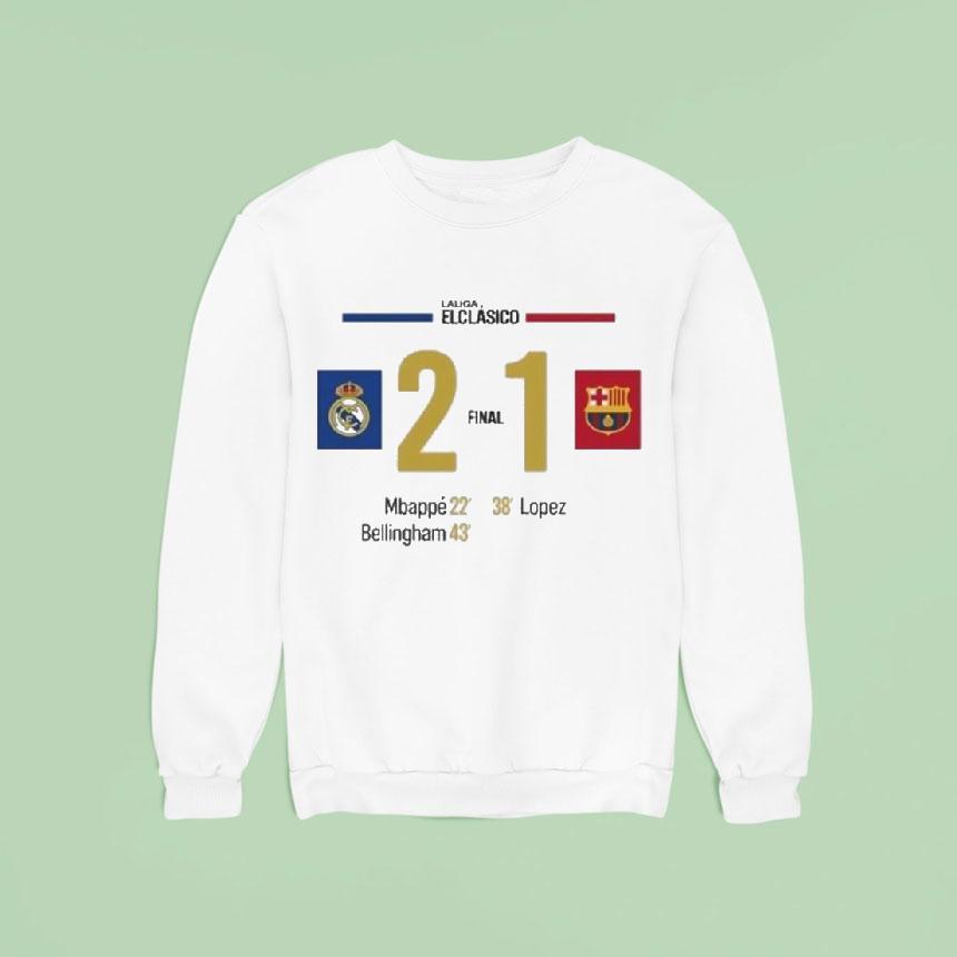 Real Madrid Barcelona El Clasico Victory Sweatshirt Real Madrid Barcelona El Clasico Victory Sweatshirt