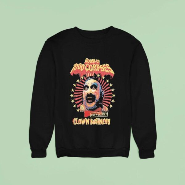 Rob Zombie Top Secret Clown Business Sweatshirt