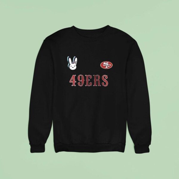 San Francisco Ers X Bad Bunny Super Bowl Lx Logo Signature Bunny Masco Sweatshirt