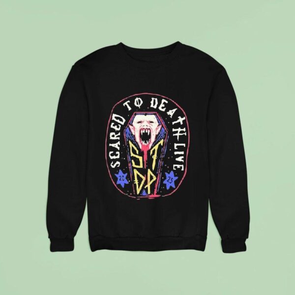 Scared To Death Live Vampire Coffin Sweatshirt