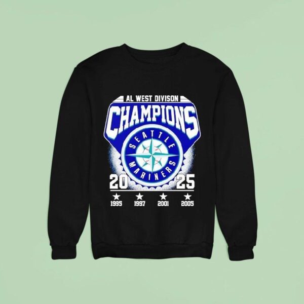 Seattle Mariners Al West Division Champions Sweatshirt