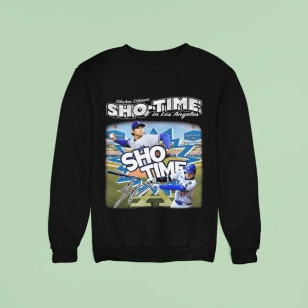 Shohei Ohtani Sho Time In Los Angeles Dodgers Walk It Off Sweatshirt