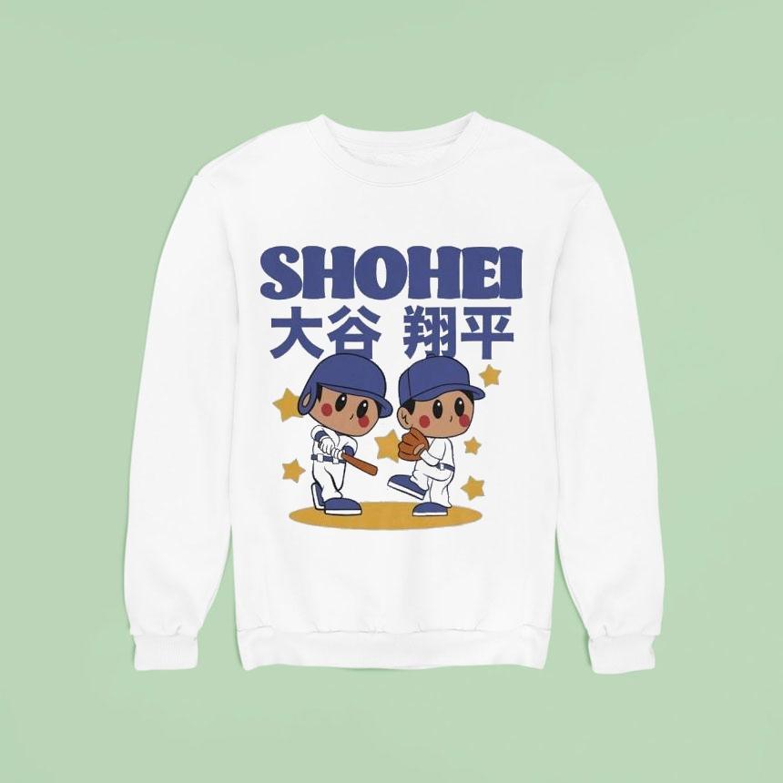 Shohei Ohtani Superstar Cartoon Baseball Mlb Sweatshirt Shohei Ohtani Superstar Cartoon Baseball Mlb Sweatshirt