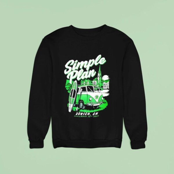 Simple Plan Zurich Ch September Concer Sweatshirt