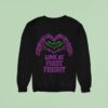 Skeleton Hand X Bat Love At First Frigh Sweatshirt