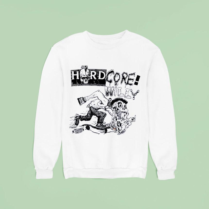 Skull Punk Hardcore Willy Baro Feiner Horror Character Sweatshirt Skull Punk Hardcore Willy Baro Feiner Horror Character Sweatshirt