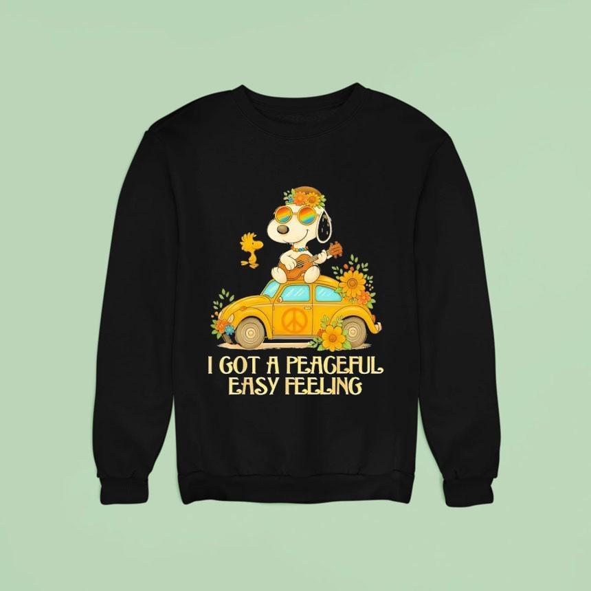 Snoopy And Woodstock I Got A Peacefull Easy Feeling Sweatshirt Snoopy And Woodstock I Got A Peacefull Easy Feeling Sweatshirt