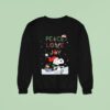 Snoopy And Woodstock Peace Love Joy Merry Christmas Sweatshirt