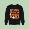 Spooky Tacular Husky Mama Halloween Ghos Sweatshirt