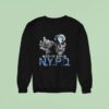 Stone Cold Nypd Nock Your Punkass Down Skull Sweatshirt
