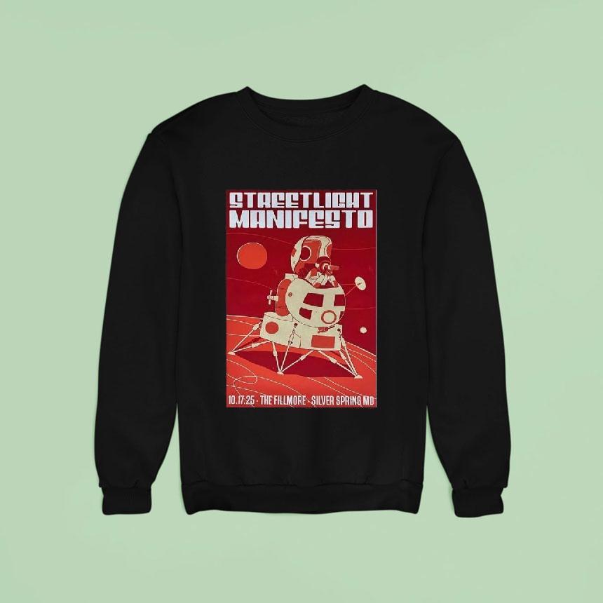 Streetlight Manifesto Tour Silver Spring Maryland October Sweatshirt Streetlight Manifesto Tour Silver Spring Maryland October Sweatshirt