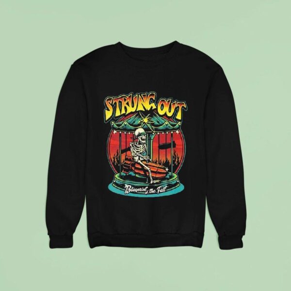 Strung Out Year Anniversary Tour Blueprint Of The Fall Skeleton Sweatshirt