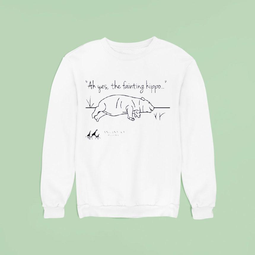 Tanganyika Wildlife Park Ah Yes Fainting Hippo Sweatshirt Tanganyika Wildlife Park Ah Yes Fainting Hippo Sweatshirt