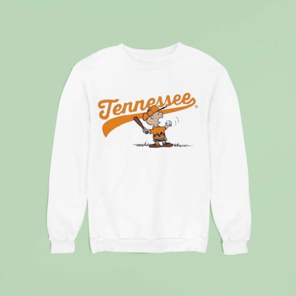 Tennessee Volunrs Football Peanuts X Ut Charlie Brown Baseball Sweatshirt