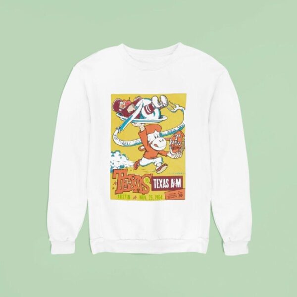 Texas Longhorns Not Turkey Day But Aggie Day On A Plate Sweatshirt
