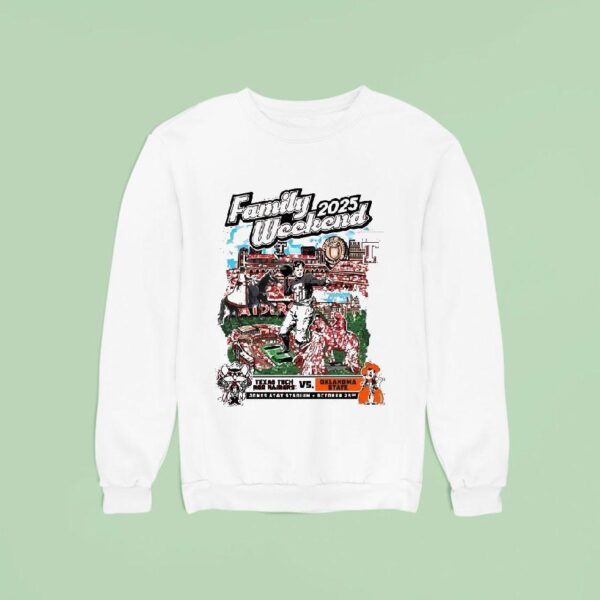Texas Tech Red Raiders Vs Oklahoma State Cowboys Wreck Em Tech Family Day Gameday Weekend Sweatshirt