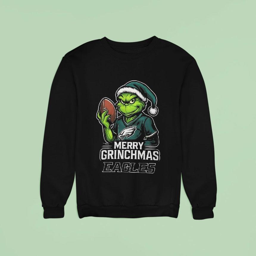 The Grinch Merry Grinchmas Philadelphia Eagles Sweatshirt The Grinch Merry Grinchmas Philadelphia Eagles Sweatshirt