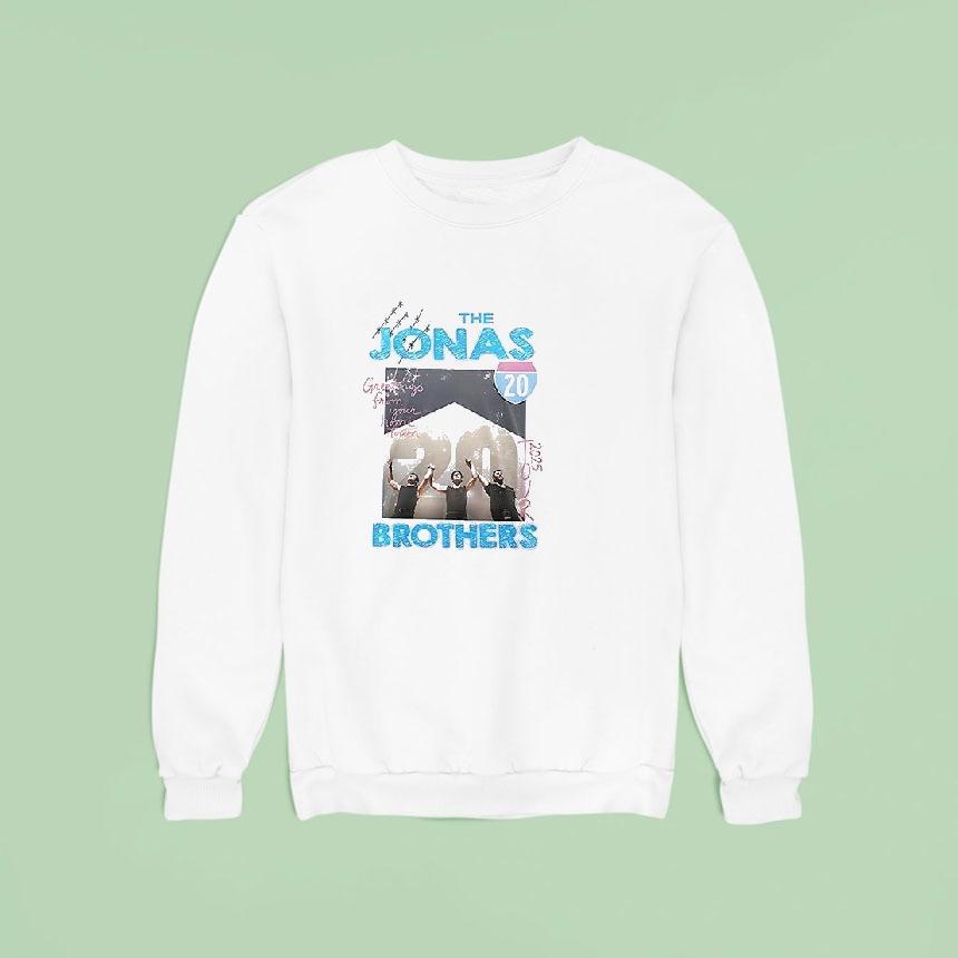 The Jonas Brothers Greetings From Your Hometown Tour Signature Sweatshirt The Jonas Brothers Greetings From Your Hometown Tour Signature Sweatshirt