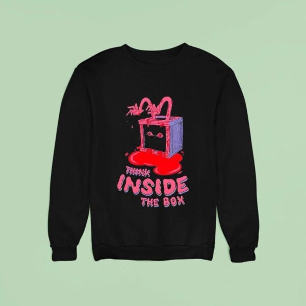Topatoco Think Inside The Box Black Sweatshirt