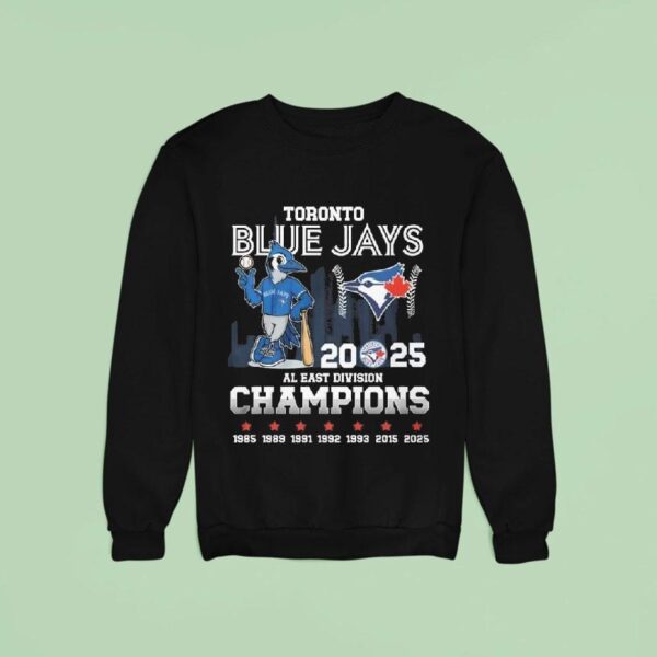 Toronto Blue Jays Mascot Al East Division Champions Sweatshirt