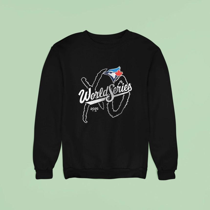 Toronto Blue Jays X The Weeknd World Series Xo Logo Sweatshirt Toronto Blue Jays X The Weeknd World Series Xo Logo Sweatshirt