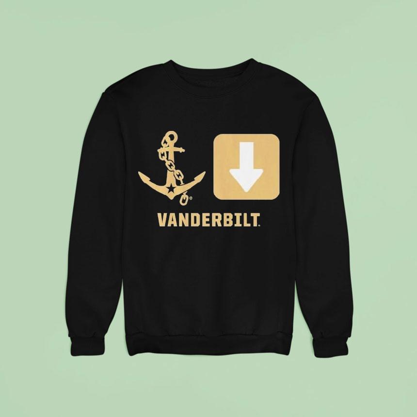 Vanderbilt Commodores Anchor Down Symbols Sweatshirt Vanderbilt Commodores Anchor Down Symbols Sweatshirt