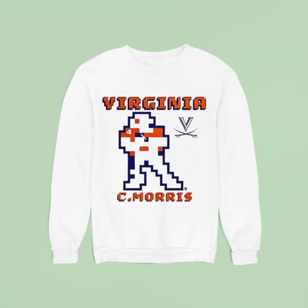 Virginia Cavaliers Chandler Morris Retro Baller Football Sweatshirt