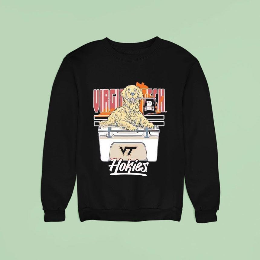 Virginia Tech Hokies Maroon Bound Cheer Dog Sweatshirt Virginia Tech Hokies Maroon Bound Cheer Dog Sweatshirt